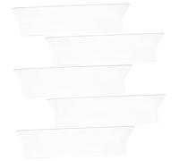 SOLUSTRE 10pcs Transparent Shaped Shelf Dividers for Store Storage Racks Plastic Commodity Clapboards for Supermarket and Home Organization Classification Baffles