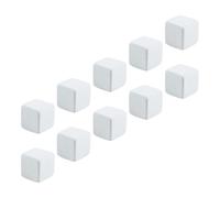 SOLUSTRE 10pcs Turtle Tank Mineral Calcium Blocks for Fish and Lizards, Safe and Healthy Synthetic Grinding Stones for Daily Feeding and Adding into Food, White Reptile Calcium