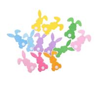 SOLUSTRE 12 Pcs Easter Rabbit Iron on Patch for Clothes and Clothing, Cute Cartoon Embroidered Polyester Thread Material with Intricate Craftsmanship, for DIY Projects and Party Decoration