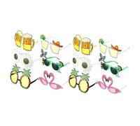 SOLUSTRE 12 PCS Funny Party Glasses Novelty Hawaiian Tropical Sunglasses for Beach Pool Parties Creative Eyewear for Adults Random Styles for Fun Memorable Celebrations
