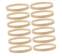 SOLUSTRE 12pcs Bamboo Dream Catcher Rings for DIY Crafts Smooth Round Frames for Handmade Wind Chimes Wreaths Mandalas Accessories for Crafting Fun