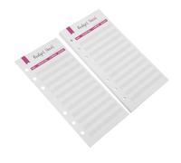 SOLUSTRE 12pcs Budget Planner Refills Expense Tracker Budget Sheets A6 Size 6-hole Punched Extra-thick Paper Easy to Write and Organize Monthly Bills Can Be Put in Wallet