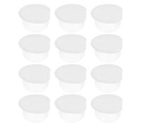 SOLUSTRE 12Pcs Dustproof Silicone Lip Brush Covers Reusable Waterproof Protective Sleeves for Medium and Small Brushes Designed for Travel, Home and Office