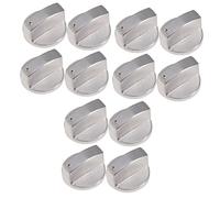 SOLUSTRE 12pcs Gas Hob Knobs Stove Cooker Knobs Replacement Compact Sturdy Ergonomic Design Easy to Use