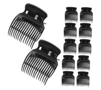 SOLUSTRE 12pcs Hair Curler Claw Clips with Heat-resistant Smooth Coating Protective Hot Roller Replacement for Hair Sectioning Easy DIY Styling for Women