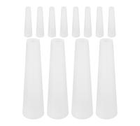 SOLUSTRE 12pcs PVC Yarn Spool Plastic Cone Thread Winders for Embroidery and DIY, Conical Shape Boosting Textile Bobbin Efficiency, Adaptable for Diverse Production Lines