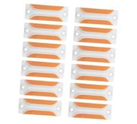 SOLUSTRE 12pcs Rectangular Traffic Reflectors High Intensity Reflective Road Markers for Driveways Gate Posts Pavement Safety with Weatherproof Design for Highways and Tunnels