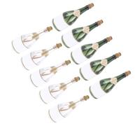 SOLUSTRE 12pcs Refillable Plastic Wedding Bubble Container Mini Bottles for Wedding Party Decorations and Outdoor Entertainment, Creative and Unique Bubble Bottles Bulk and Adults