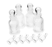 SOLUSTRE 12pcs Transparent Glass Baptism Bottles Sturdy Holy Water Containers for Christian Sacraments Religious Ceremonies Party Favors with Elegant Design