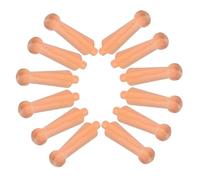 SOLUSTRE 12Pcs Unpainted Wooden Balusters Small Bridge Pillars Smooth Turned Wood Decorative European Style Carved Furniture Spindles for Wine Cabinets Wardrobes Home Decor