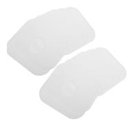 SOLUSTRE 12pcs Vinyl Record Protective Sleeves Paper Scratch-Resistant White Kraft Paper Round Corner Center Hole for Collectors Storing Or Displaying Albums