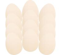 SOLUSTRE 12pcs Wooden Easter Egg Cutouts Unfinished Egg Shape Slices Comfortable Paintable Lovely Creative Woodcrafts for DIY Handicrafts Spring Decorations