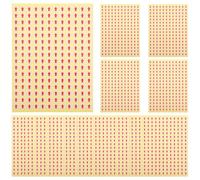 SOLUSTRE 15 Sheets Arrow Marking Stickers Self Adhesive Indicator Sign Red Coated Paper Arrow Labels Marking Versatile Application for Factories and Offices