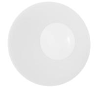 SOLUSTRE 150mm Frosted White Glass Lamp Globe Replacement Shade for Pendant Lights and Wall Sconces, Flat Oval Sphere Shape with Mounting Hardware, for Living Rooms and Indoor Environments