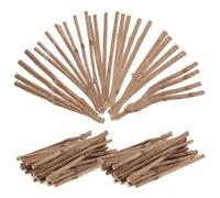 SOLUSTRE 150pcs DIY Craft Sticks Wood Log Sticks Small Craft Twigs Brown Boxwood Tea Tree Wood Creative Design Versatile Use Artistic Projects Model Building