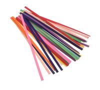 SOLUSTRE 150pcs Mixed Color Bamboo Strips for Basket Weaving Thin Flat Cane Craft Supplies for DIY Furniture Repair and Wedding Decorations Sustainable Basket DIY Materials for Artists and