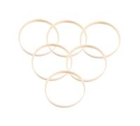 SOLUSTRE 15pcs Bamboo Dreamcatcher Ring DIY Craft Tools for Macrame Dreamcatcher for Bedroom Decor and Keyring Making