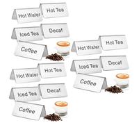 SOLUSTRE 15pcs Table Tent Sign for Tea Beverage Display for Tea Station Buffet Food Service Elegant Signs for Table Settings