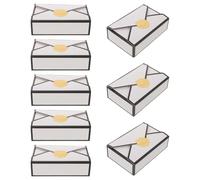 SOLUSTRE 16pcs White Paper Candy Boxes for Sweets and Bakery Treats, Envelope Shaped with Vintage European Style and Beautiful Sealing Detail, for Weddings and Desktop Party Favour Present