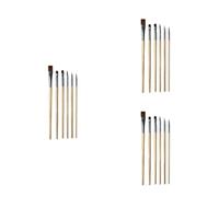 SOLUSTRE 18 Pcs High-end Nylon Bristles Makeup Brush Set Wooden Handles, Professional Cosmetics Brush Kit for Nail Art and Party Use, Sturdy and Suitable for Long Time Use