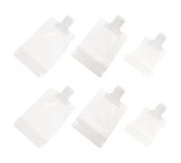 SOLUSTRE 18pcs Travel Lotion Storage Bags Set, Stand-up Airtight Empty Pouches with 30ml, 50ml, 100ml Capacity, Portable Cosmetic Organizer for Skincare and Toiletries