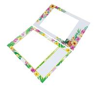 SOLUSTRE 1Pc Hawaii Photo Props Frame Summer for Fun and Group Photos for Celebrations and Gatherings Random Pattern Design