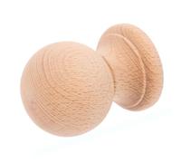 SOLUSTRE 1pcs Decorative Wood Baluster Flagpole Topper with Natural Grain Detail Sturdy Solid Wood Classic Roman Design for Craft Furniture Woodworking Projects