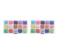 SOLUSTRE 2 Boxes DIY Evil Eye Resin Beads for Jewellery Making, Versatile Handmade Accessories with Creative Unique Style, Easy to Connect Beads for Party and DIY Jewelry Crafts