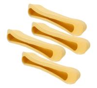 SOLUSTRE 2 Pairs Yellow TPR Armpit Crutch Pads for Adults and Elderly, Soft Quick Dry Cushion with Adaptive Support, for Humid and Sweaty Environments, Comfortable Replacement Padding