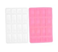 SOLUSTRE 2 Pcs Silicone Mini Brick Molds for DIY Crafting Friendly Easy Use Brick Making Tool for Sand Table Models Dollhouse and Landscape Accessories