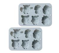 SOLUSTRE 2 Pcs Silicone Owl Cake Moulds for Baking Non-Stick and Not Easy to Deform for DIY Baking and Hotel Use