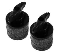 SOLUSTRE 2 Set Cymbal Stand Accessories Plastic Bracket Felt Pads Complete Set Easy Installation Black for Storage and Transportation Musicians Drummer