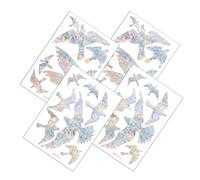 SOLUSTRE 2 Sets Rainbow Prism Window Clings Lightweight PVC Bird Protection Decorative Window Stickers Removable Sun Catcher Decals for Home Decoration on Glass Door