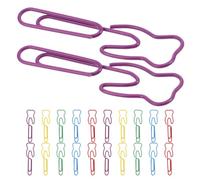 SOLUSTRE 200pcs Colored Tooth Shaped Paper Clips Lightweight Iron Decorative Clips in Assorted Colours for Classroom and Office Use Boosting Efficiency for Teachers and Random Color