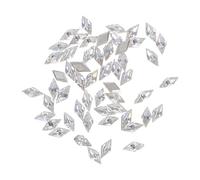 SOLUSTRE 200pcs Tiny Nail Jewels Small Diamond Shape Silver Zircon Rhinestones for Nail Art Accessories Versatile Flat Back Gems for DIY and Special Occasions with Elegant Mini Design