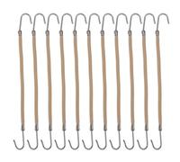 SOLUSTRE 20pcs Elastic Ponytail Hair Hooks for Women and Stretchable No-damage Bungee Bands Portable Stylish Hair Holders for Ponytails Braids Half-knots Suitable for Parties and Festivals