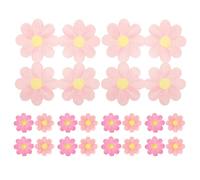 SOLUSTRE 20pcs Floral Napkins Flower Napkins Daisy-Shaped Charming Floral Design Pink Paper Disposable Decorative for Cake Celebration and Wedding Parties