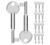 SOLUSTRE 20pcs Metal Emergency Stop Button Keys Type Industrial Replacement for Alarm Systems User Friendly Design for Efficient Operation and Seamless Integration with Type Switches