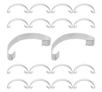 SOLUSTRE 20pcs Multifunctional Cage Hooks Sturdy Steel Cage Door Locks Artistic Design Space-saving Practical Wire Hooks for Birdcage Accessories