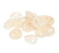 SOLUSTRE 20pcs Natural Loofah Chew for Hamsters and Small Pets, Organic Molar Teeth Grinding Slices, Safe Wooden Pet Supply for Rabbits, Guinea Pigs, and Gerbils