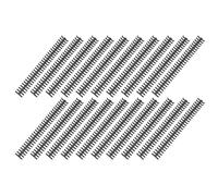 SOLUSTRE 20pcs Plastic Coil Binding Spines with 30 Round Holes for Reports and School Use, Sturdy Black Plastic Material, Resist Bending or Breaking, Professional Appearance for Teachers