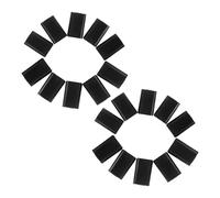 SOLUSTRE 20pcs Replacement Gamepad Back Cover, Controller Protector, Black Plastic Battery Door, Enhanced Protection, Compatible with Xbox 360 Wireless Controller