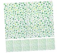 SOLUSTRE 20pcs St Patrick's Day Shamrock Wrapping Paper Clover Floral Gift Wrap for Holiday Party Spring Birthday Shower DIY Crafts Exclusive Elegant Design