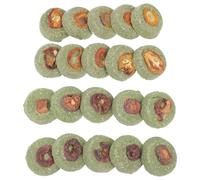 SOLUSTRE 20pcs Teeth Cake Bunny Chew Toys for Small Animals Pet Snacks Hamster Teething Snacks Pet Molar Treats for Rabbits at Home