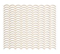 SOLUSTRE 20pcs Unfinished Decorative Wooden Door Trim Molding with Scalloped Wave Shape, Flexible Beige Wood Strips for Home Cabinet Frame Corner Decoration and DIY Refinishing Projects