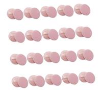 SOLUSTRE 20Pcs Velvet Cotton Powder Puff Soft Round Makeup Applicators for Loose Powder Cosmetic Dusting Puff for Women Practical Beauty Tool for Home and Salon Use