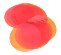 SOLUSTRE 20Pcs Warm Gel Light Filters Round Peel and Stick Sheets for LED Spotlights with High Light Transmission for Bedroom and Theater Lighting