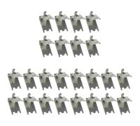 SOLUSTRE 24pcs Freezer Shelf Clips Stainless Steel Shelf Clamps Support Pegs for Refrigerator Clips for Freezer Cooler Square