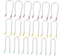 SOLUSTRE 24Pcs Hot Roller Clips Replacement U-Shaped Curler Clips for Electric Hair Roller Pins, 304 Stainless Steel Clamp for DIY Home Use