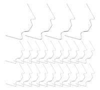 SOLUSTRE 25 Pcs Greenhouse Glazing Clips Stainless Steel W Type Fixing Clips for Glass Panels and Greenhouse Panels with Easy Installation and Scratch-Free Design